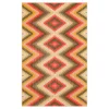 Mesa Gold & Orange Geometric Area Rug, (5' X 8')