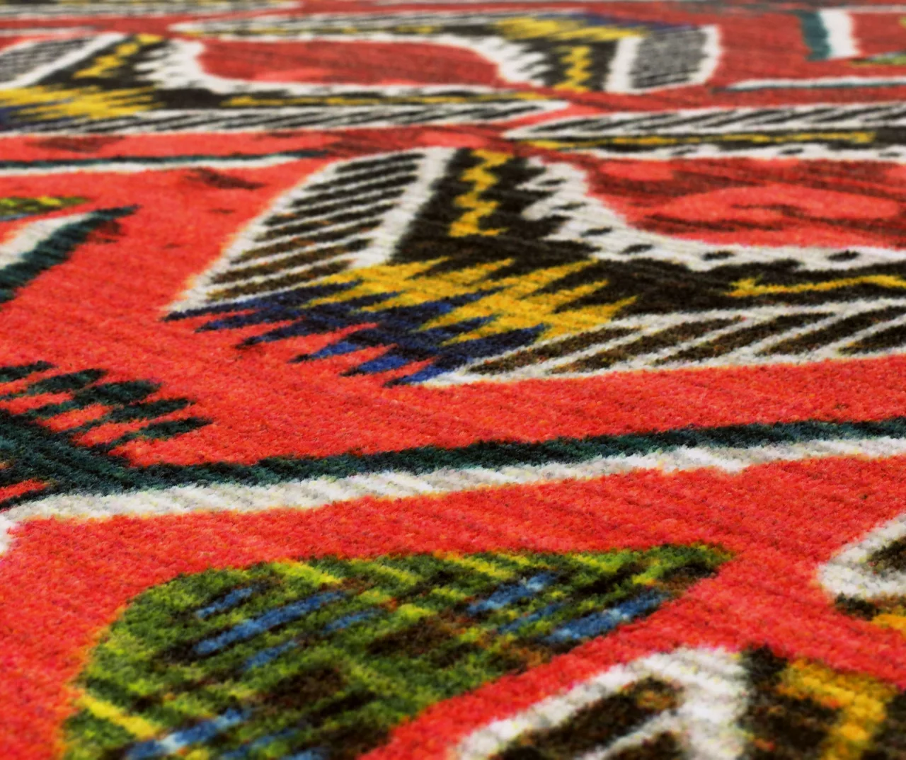 Celinda Red & Black Geo Area Rug, (3' X 5') 7 Celinda Red & Black Geo Area Rug, (3' X 5') - Image 5