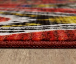 Celinda Red & Black Geo Area Rug, (3' X 5') 16 Celinda Red & Black Geo Area Rug, (3' X 5') -DHP Sales Store 810600975 A8 4