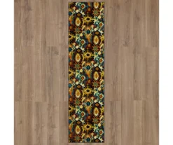 Blue & Brown Geometric Diamond Area Rug, (2.5' X 10') 12 Blue & Brown Geometric Diamond Area Rug, (2.5' X 10') -DHP Sales Store 810600999 A0 2