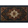 Tethys Navy & Brown Ornamental Accent Rug, (20" X 34") -DHP Sales Store 810601023 A0 1