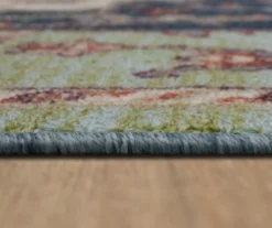 Tethys Green & Blue Ornamental Accent Rug, (20" X 34") -DHP Sales Store 810601028 A8 4