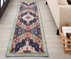 Tethys Green & Blue Ornamental Area Rug, (2' X 8') -DHP Sales Store 810601029 A0 3