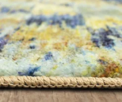 Warrick Tan & Blue Abstract Area Rug, (2' X 8') -DHP Sales Store 810601032 A8 4