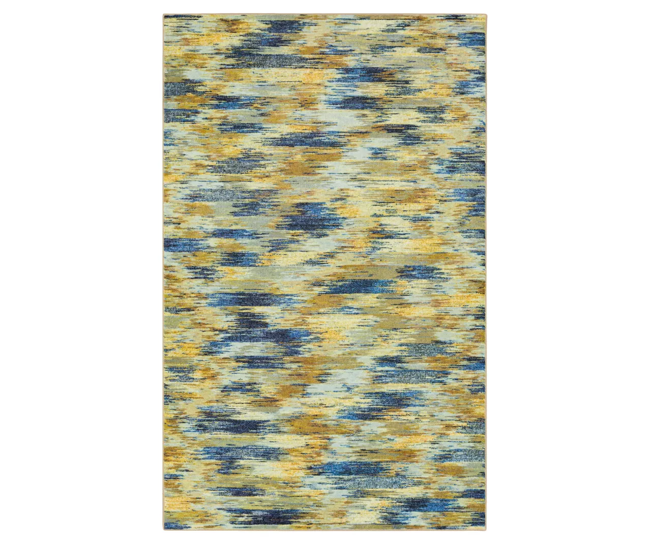 Warrick Tan & Blue Abstract Area Rug, (5' X 8') 3 Warrick Tan & Blue Abstract Area Rug, (5' X 8')