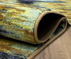 Warrick Tan & Blue Abstract Area Rug, (5' X 8') 19 Warrick Tan & Blue Abstract Area Rug, (5' X 8') -DHP Sales Store 810601034 A8 5