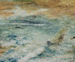 Shoreline Water Blue & Brown Abstract Area Rug, (2' X 10') -DHP Sales Store 810601040 A8 3