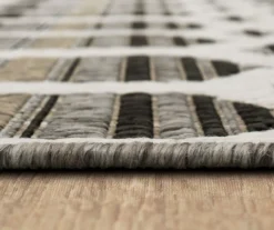 Cabana Gray & White Geometric Outdoor Area Rug, (2.5' X 6') -DHP Sales Store 810601056 A8 4