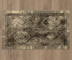 Tecate Gray Bordered Arabesque Accent Rug, (20" X 34") -DHP Sales Store 810601073 A0 2
