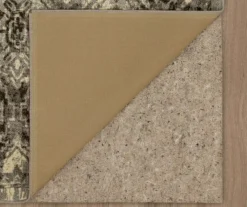 Tecate Gray Bordered Arabesque Accent Rug, (20" X 34") -DHP Sales Store 810601073 A8 2