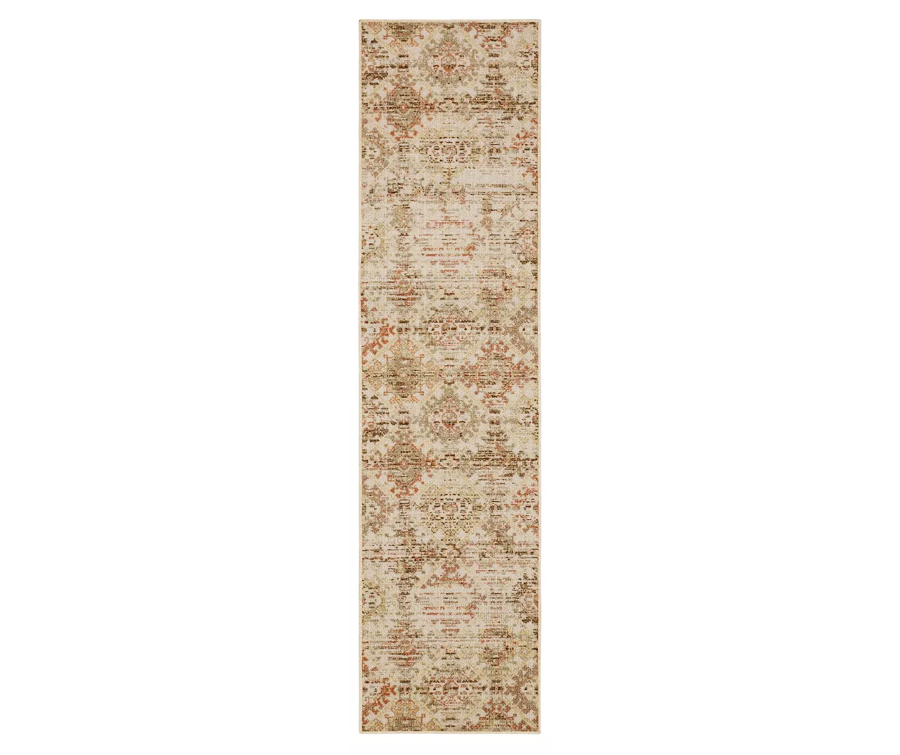 Pallas Beige & Tan Geo Ornamental Area Rug, (2' X 8') 3 Pallas Beige & Tan Geo Ornamental Area Rug, (2' X 8')