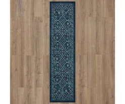 Metis Navy & Green Geometric Area Rug, (2' X 8') 13 Metis Navy & Green Geometric Area Rug, (2' X 8') -DHP Sales Store 810601089 A0 2