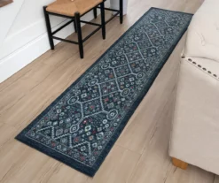 Metis Navy & Green Geometric Area Rug, (2' X 8') 15 Metis Navy & Green Geometric Area Rug, (2' X 8') -DHP Sales Store 810601089 A0 3