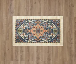 Tethys Blue & Peach Ornamental Accent Rug, (20" X 34") -DHP Sales Store 810601105 A0 2