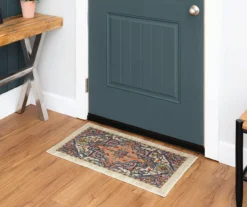 Tethys Blue & Peach Ornamental Accent Rug, (20" X 34") -DHP Sales Store 810601105 A0 3