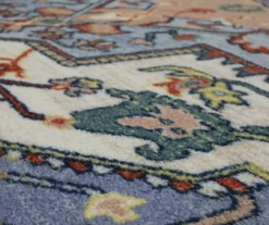 Tethys Blue & Peach Ornamental Accent Rug, (20" X 34") -DHP Sales Store 810601105 A8 3