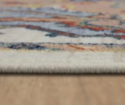 Tethys Blue & Peach Ornamental Accent Rug, (20" X 34") -DHP Sales Store 810601105 A8 4