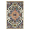 Tethys Blue & Peach Ornamental Area Rug, (5' X 8') -DHP Sales Store 810601107 A0 1