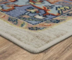 Tethys Blue & Peach Ornamental Area Rug, (5' X 8') -DHP Sales Store 810601107 A8 1