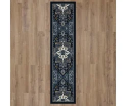 Tethys Navy & Charcoal Ornamental Area Rug, (2' X 8') -DHP Sales Store 810601111 A0 2