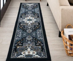 Tethys Navy & Charcoal Ornamental Area Rug, (2' X 8') -DHP Sales Store 810601111 A0 3