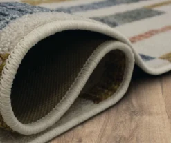 Tilton Beige & Multi-Color Block Pattern Accent Rug, (20" X 34") -DHP Sales Store 810601115 A8 5