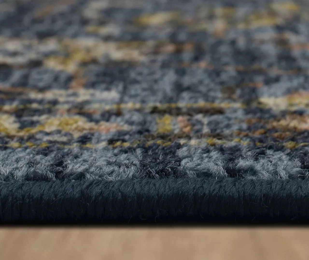 Bay Hill Navy & Brown Floral Area Rug, (2' X 8') 7 Bay Hill Navy & Brown Floral Area Rug, (2' X 8') - Image 5