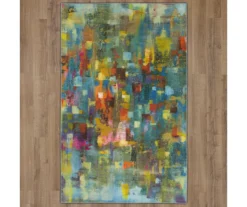Confetti Canvas Blue & Multi-Color Abstract Area Rug, (5' X 8') 13 Confetti Canvas Blue & Multi-Color Abstract Area Rug, (5' X 8') -DHP Sales Store 810601155 A0 2