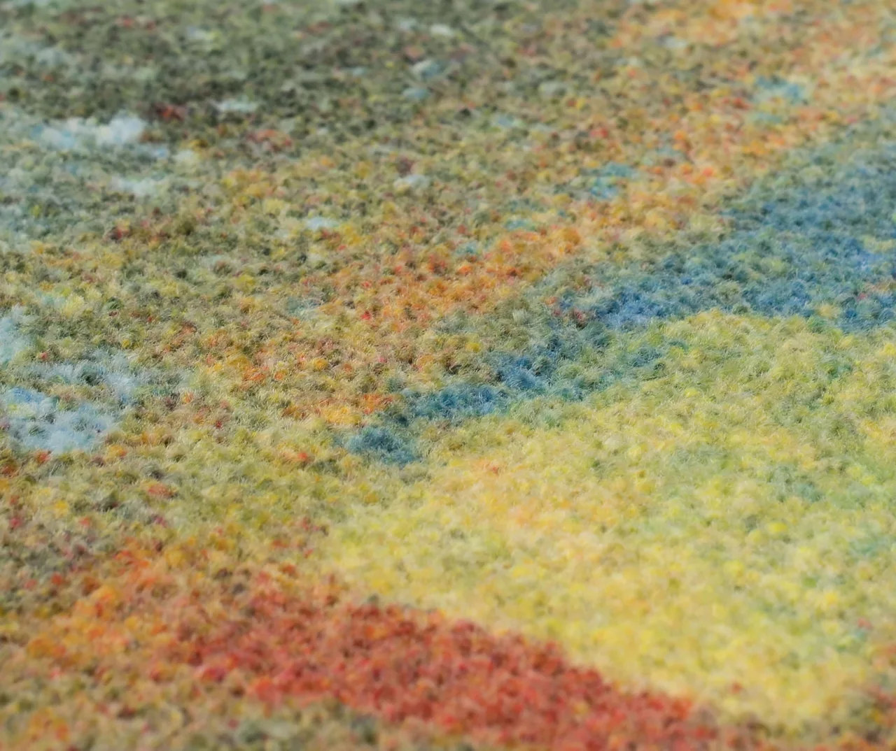 Confetti Canvas Blue & Multi-Color Abstract Area Rug, (5' X 8') 7 Confetti Canvas Blue & Multi-Color Abstract Area Rug, (5' X 8') - Image 5