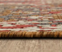 Paradise Grove Rust & Gray Arabesque Outdoor Area Rug, (2.5' X 6') 17 Paradise Grove Rust & Gray Arabesque Outdoor Area Rug, (2.5' X 6') -DHP Sales Store 810601167 A8 4