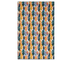 Mohawk Home Watercolor Ikat Dark Orange Area Rug -DHP Sales Store 810601230 A0 1