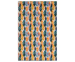 Mohawk Home Watercolor Ikat Dark Orange Area Rug -DHP Sales Store 810601231 A0 1