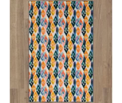 Mohawk Home Watercolor Ikat Dark Orange Area Rug -DHP Sales Store 810601231 A0 2