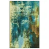 Glaicer Water Blue & Beige Abstract Area Rug, (2' X 3') -DHP Sales Store 810601237 A0 1