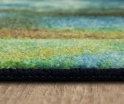 Glaicer Water Blue & Beige Abstract Area Rug, (2' X 3') -DHP Sales Store 810601237 A8 4