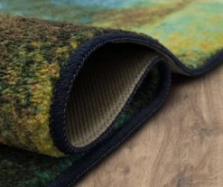 Glaicer Water Blue & Beige Abstract Area Rug, (2' X 3') -DHP Sales Store 810601237 A8 5