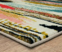 Beige & Multi-Color Brushed Stripe Area Rug -DHP Sales Store 810601254 A8 1
