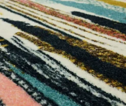 Beige & Multi-Color Brushed Stripe Area Rug -DHP Sales Store 810601255 A8 3