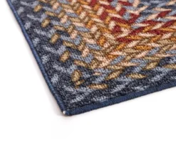 Blue, Yellow & Red Braid-Look Accent Rug, (48" X 66") -DHP Sales Store 810602616 A8 2