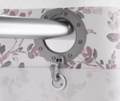 Purple Watercolor Botanical EZ-Up Fabric Shower Curtain -DHP Sales Store 810603337 A8 3 1