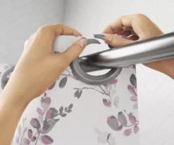 Purple Watercolor Botanical EZ-Up Fabric Shower Curtain -DHP Sales Store 810603337 A8 4 1