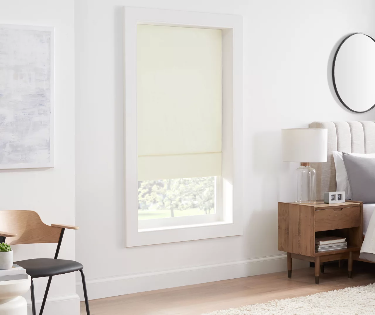 Eclipse Kylie Ivory Blackout Roman Shade 4 Eclipse Kylie Ivory Blackout Roman Shade - Image 2