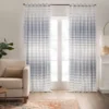 Amari White & Navy Stripe Light-Filtering Rod Pocket Curtain Panel, (95") -DHP Sales Store 810605558 810605559 810605560 A4 1 1