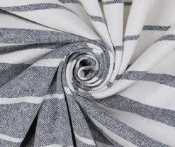 Amari White & Navy Stripe Light-Filtering Rod Pocket Curtain Panel, (95") -DHP Sales Store 810605558 810605559 810605560 A8 8 1