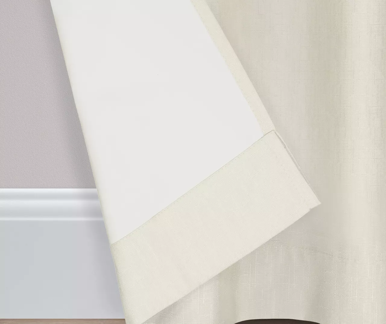 Kendall Ivory Blackout Grommet Curtain Panel, (84") 7 Kendall Ivory Blackout Grommet Curtain Panel, (84") - Image 5