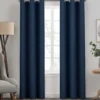 Kendall Denim Blue Blackout Grommet Curtain Panel, (63") 1 Kendall Denim Blue Blackout Grommet Curtain Panel, (63") -DHP Sales Store 810605567 810605568 810605600 A4 1 2