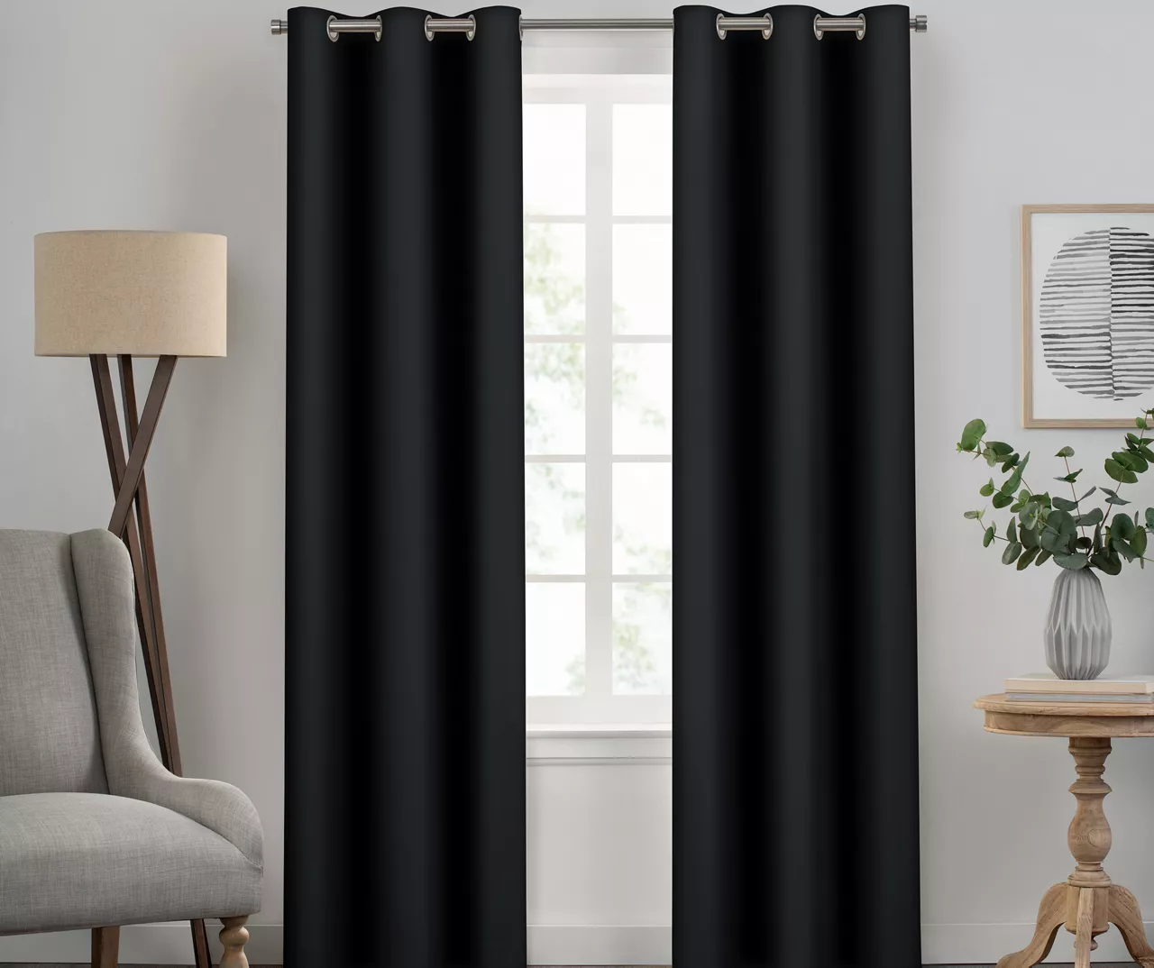 Eclipse Kendall Blackout Grommet Curtain Panel 3 Eclipse Kendall Blackout Grommet Curtain Panel