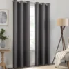 Kendall Charcoal Blackout Grommet Curtain Panel, (63") 2 Kendall Charcoal Blackout Grommet Curtain Panel, (63") -DHP Sales Store 810605601 810605602 810605603 A8 2