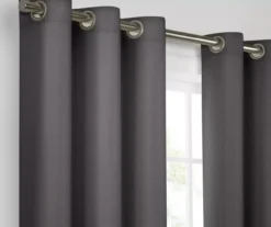Kendall Charcoal Blackout Grommet Curtain Panel, (84") -DHP Sales Store 810605601 810605602 810605603 A8 5 1