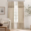 Lucinda Beige Light-Filtering Ring-Top Valance, (95") -DHP Sales Store 810605632 810605633 810605634 810605635 A4 1 2